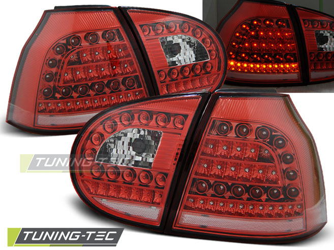 VW GOLF 5  - Zadní světla LED SONAR - Červená
