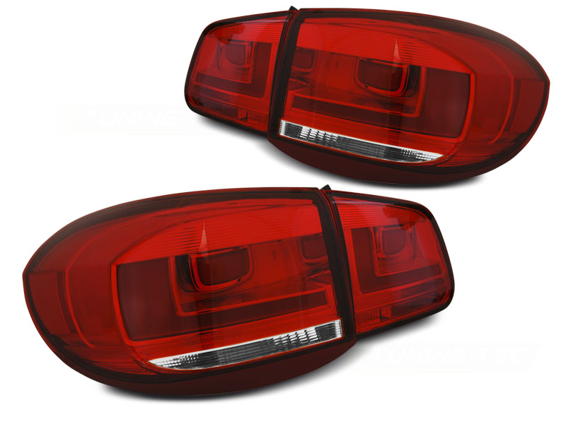 VW TIGUAN 5N - Zadní světla LED BAR EAGLE EYES - Červená/Bílá