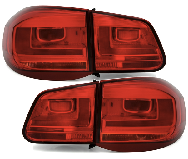 VW TIGUAN 5N - Zadní světla LED FACELIFT OPTIK EAGLE EYES - Červená