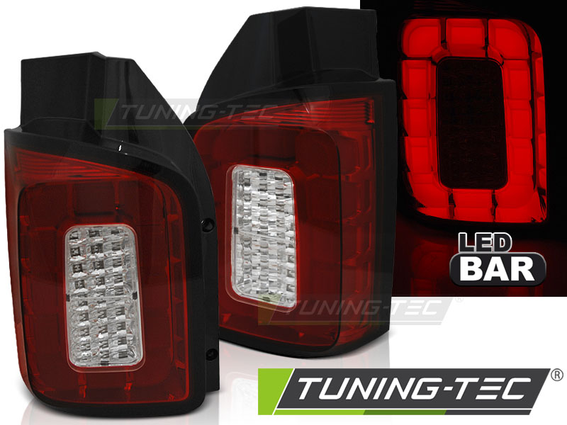 VW T6 - Zadní světla LED LIGHT BAR - Červená