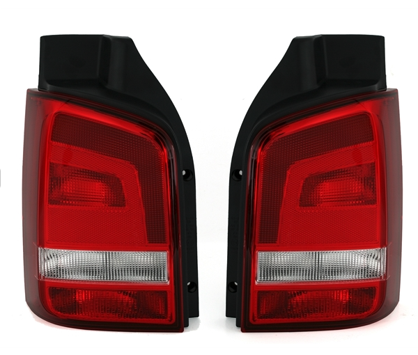 VW T5 GP - Zadní světla FACELIFT OPTIK TYC (jednodílné dveře) - Červená