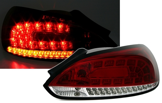 VW SCIROCCO - Zadní světla LED SONAR - Červená