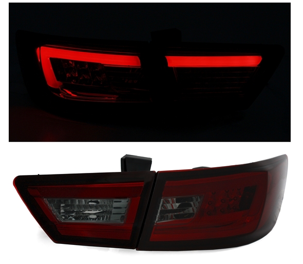 RENAULT CLIO 4 BH - Zadní světla LED BAR SONAR - Červená/Kouřová