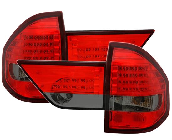 BMW X3 E83 - Zadní světla LED EAGLE EYES - Červená/Kouřová